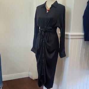 Steve Madden Black Button-Down Sula Dress